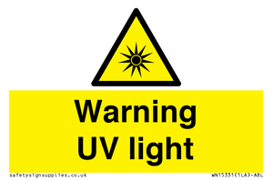 WN15331: Warning UV light