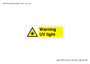 WN15331: Warning UV light