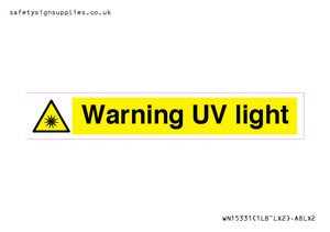 WN15331: Warning UV light