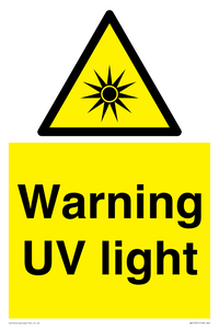 WN15331: Warning UV light