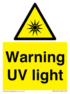 WN15331: Warning UV light