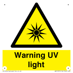 WN15331: Warning UV light