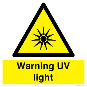 WN15331: Warning UV light