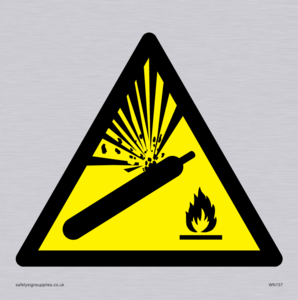 WN157: W029 Warning: Pressurised cylinder