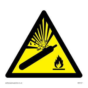 WN157: W029 Warning: Pressurised cylinder