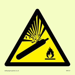 WN157: W029 Warning: Pressurised cylinder