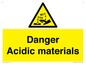 WN16549: Danger Acidic materials