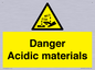 WN16549: Danger Acidic materials