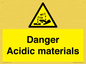 WN16549: Danger Acidic materials