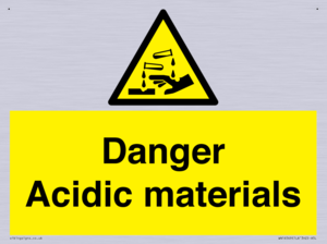 WN16549: Danger Acidic materials