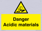 WN16549: Danger Acidic materials
