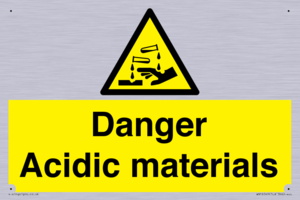 WN16549: Danger Acidic materials