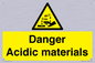 WN16549: Danger Acidic materials