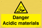WN16549: Danger Acidic materials