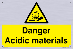 WN16549: Danger Acidic materials