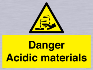 WN16549: Danger Acidic materials