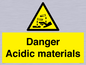 WN16549: Danger Acidic materials