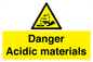 WN16549: Danger Acidic materials