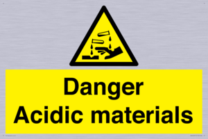 WN16549: Danger Acidic materials