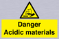 WN16549: Danger Acidic materials