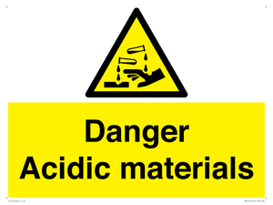 WN16549: Danger Acidic materials