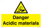 WN16549: Danger Acidic materials