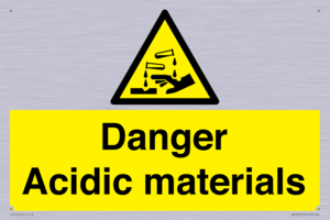 WN16549: Danger Acidic materials
