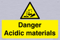 WN16549: Danger Acidic materials