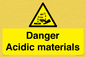 WN16549: Danger Acidic materials