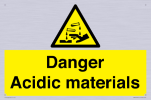 WN16549: Danger Acidic materials