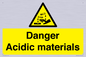 WN16549: Danger Acidic materials