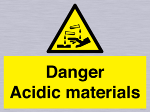 WN16549: Danger Acidic materials