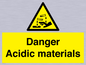 WN16549: Danger Acidic materials