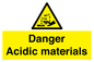 WN16549: Danger Acidic materials