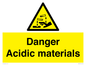 WN16549: Danger Acidic materials
