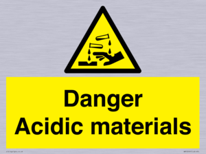 WN16549: Danger Acidic materials