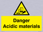 WN16549: Danger Acidic materials