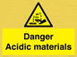 WN16549: Danger Acidic materials
