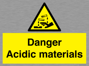 WN16549: Danger Acidic materials