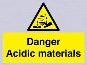 WN16549: Danger Acidic materials