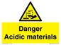 WN16549: Danger Acidic materials