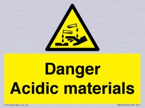 WN16549: Danger Acidic materials
