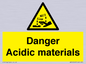 WN16549: Danger Acidic materials