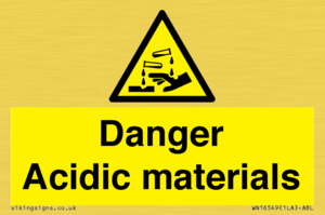 WN16549: Danger Acidic materials