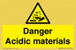 WN16549: Danger Acidic materials