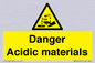 WN16549: Danger Acidic materials