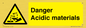 WN16549: Danger Acidic materials