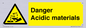 WN16549: Danger Acidic materials