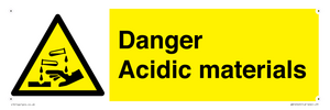 WN16549: Danger Acidic materials