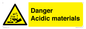 WN16549: Danger Acidic materials